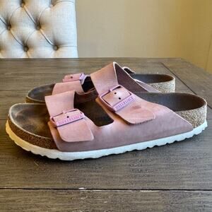 Birkenstock Arizona Soft Footbed Pink Clay US 8-8.5 EU 39 Suede Upper  Narrow